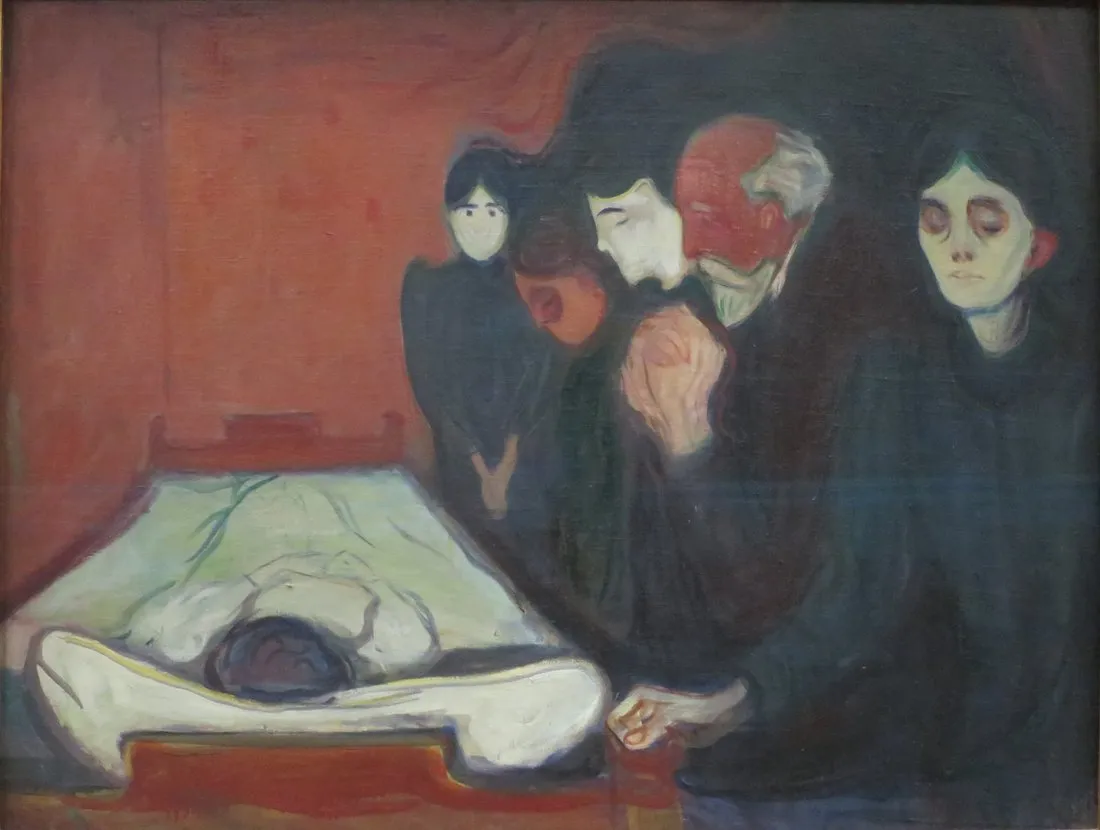 Edward Munch Ölüm Yatağında